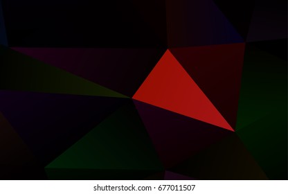 Dark Red vector polygon abstract pattern. Modern geometrical abstract illustration with gradient. The completely new template can be used for your brand book.