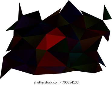 Dark Red vector polygon abstract background. Creative geometric illustration in Origami style with gradient. A new texture for your design.