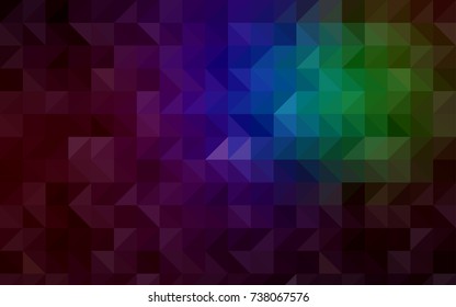 Dark Red vector polygon abstract background. Colorful abstract illustration with gradient. Triangular pattern for your business design.