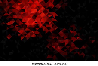 Dark Red vector polygon abstract background. Colorful abstract illustration with gradient. Brand-new style for your business design.
