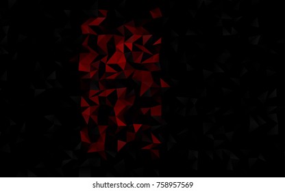 Dark Red vector polygon abstract background. A sample with polygonal shapes. A completely new design for your business.