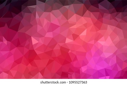 Dark Red vector polygonal background. Geometric illustration in Origami style with gradient.  Brand new design for your business.