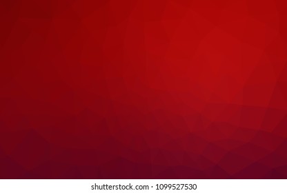 Dark Red vector polygonal background. Modern abstract illustration with triangles. Brand new design for your business.