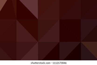 Dark Red vector polygonal background. Colorful abstract illustration with gradient. Textured pattern can be used for background.