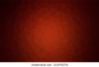 Dark Red vector polygonal background. Elegant bright polygonal illustration with gradient. New template for your brand book.
