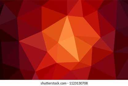Dark Red vector polygonal background. Colorful illustration in polygonal style with gradient. Polygonal design for your web site.