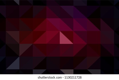 Dark Red vector polygonal background. Colorful illustration in abstract style with triangles. Pattern for a brand book's backdrop.