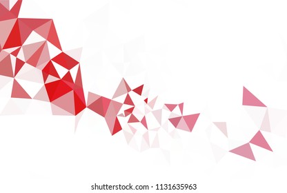 Dark Red vector polygonal background. Colorful illustration in abstract style with triangles. Template for cell phone's backgrounds.