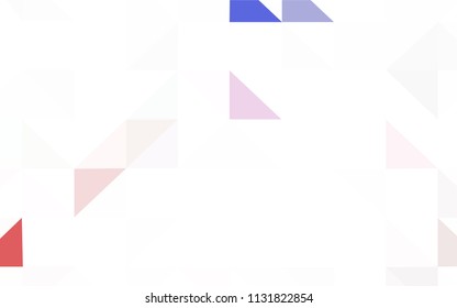 Dark Red vector polygonal background. Shining polygonal illustration, which consist of triangles. Best triangular design for your business.