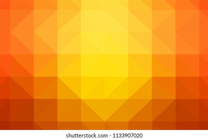 Dark Red vector polygonal background. Triangular geometric sample with gradient.  New template for your brand book.