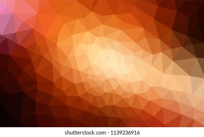 Dark Red vector polygonal background. Creative geometric illustration in Origami style with gradient. A completely new design for your leaflet.