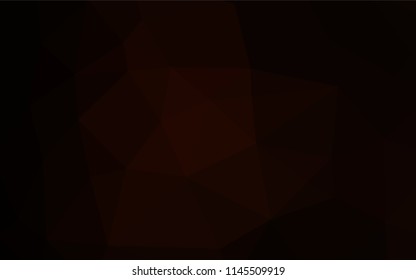 Dark Red vector polygonal background. Colorful abstract illustration with gradient. The textured pattern can be used for background.