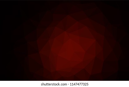 Dark Red vector polygonal background. Shining colored illustration in a Brand new style. Brand new design for your business.