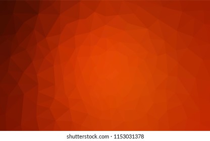 Dark Red vector polygonal background. Creative geometric illustration in Origami style with gradient. Completely new template for your banner.