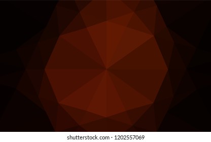 Dark Red vector polygonal background. A completely new color illustration in a vague style. A completely new template for your business design.