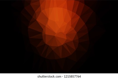 Dark Red vector polygonal background. An elegant bright illustration with gradient. A completely new template for your business design.