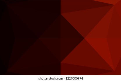 Dark Red vector polygonal background. Colorful illustration in abstract style with gradient. The completely new template can be used for your brand book.