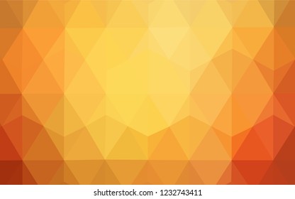 Dark Red vector polygonal background. Colorful illustration in abstract style with triangles. Polygonal design for your web site.