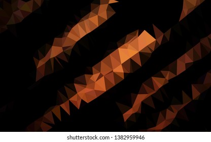 Dark Red vector polygonal background. Geometric illustration in Origami style with gradient. Template for a cell phone background.