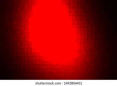 Dark Red vector polygonal background. Creative illustration in halftone style with gradient. Triangular pattern for your business design.