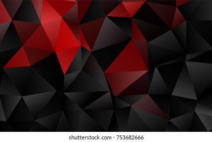 Dark Red vector polygonal background. A completely new color illustration in a vague style. Brand-new style for your business design.