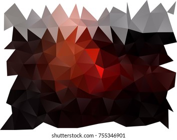 Dark Red vector polygonal background. Modern geometrical abstract illustration with gradient. A completely new template for your business design.