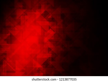 Dark Red vector polygonal polygonal. Brand new colored illustration in blurry style with gradient. The completely new template can be used for your brand book.
