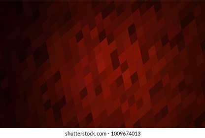 Dark Red vector polygonal illustration consisting of rectangles. Rectangular design for your business. Creative geometric background in origami style with gradient.