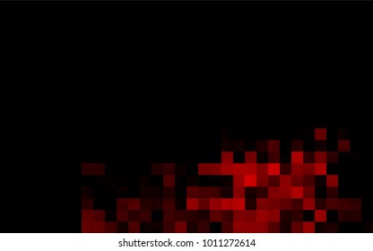 Dark Red vector polygonal illustration consisting of rectangles. Rectangular design for your business. Creative geometric background in origami style with gradient.