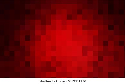Dark Red vector polygonal illustration, which consist of rectangles. Rectangular pattern for your business design. Geometric background in Origami style with gradient. 