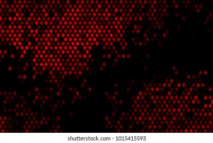 Dark Red vector polygonal illustration consisting of rectangles. Rectangular design for your business. Creative geometric background in origami style with gradient.