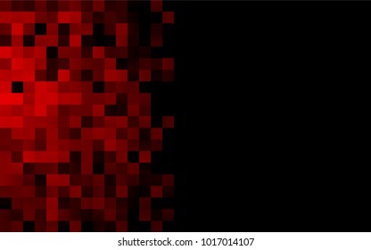 Dark Red vector polygonal illustration consisting of rectangles. Rectangular design for your business. Creative geometric background in origami style with gradient.