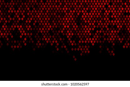 Dark Red vector polygonal illustration, which consist of rectangles. Rectangular pattern for your business design. Geometric background in Origami style with gradient. 
