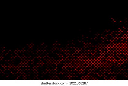 Dark Red vector polygonal illustration consisting of rectangles. Rectangular design for your business. Creative geometric background in origami style with gradient.