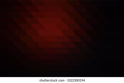 Dark Red vector polygonal illustration, which consist of rectangles. Rectangular pattern for your business design. Geometric background in Origami style with gradient. 