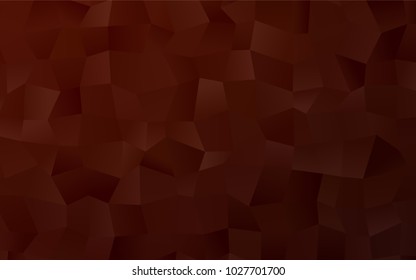 Dark Red vector polygonal illustration consisting of rectangles. Rectangular design for your business. Creative geometric background in origami style with gradient.