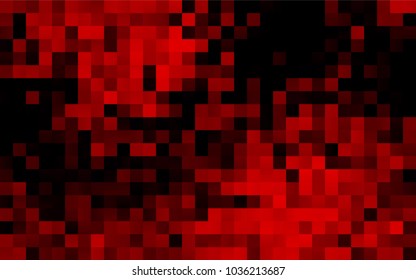 Dark Red vector polygonal illustration consisting of rectangles. Rectangular design for your business. Creative geometric background in origami style with gradient.