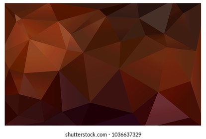 Dark Red vector polygonal illustration, which consist of triangles. Triangular pattern for your business design. Geometric background in Origami style with gradient. 