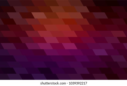 Dark Red vector polygonal illustration consisting of rectangles. Rectangular design for your business. Creative geometric background in origami style with gradient.
