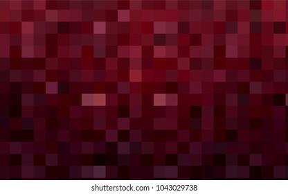 Dark Red vector polygonal illustration, which consist of rectangles. Rectangular pattern for your business design. Geometric background in Origami style with gradient. 
