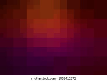 Dark Red vector polygonal illustration, which consist of rectangles. Rectangular design for your business. Creative geometric background in Origami style with gradient