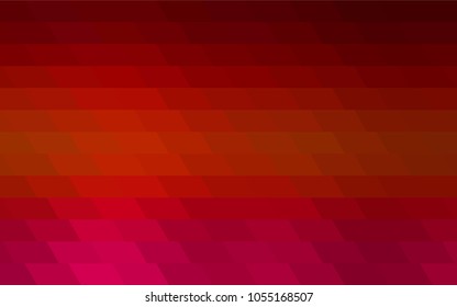 Dark Red vector polygonal illustration consisting of rectangles. Rectangular design for your business. Creative geometric background in origami style with gradient.