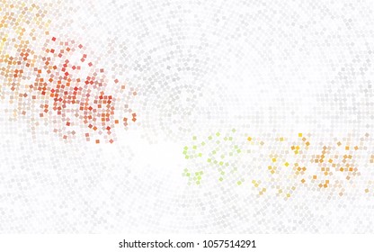 Dark Red vector polygonal illustration consisting of rectangles. Rectangular design for your business. Creative geometric background in origami style with gradient.