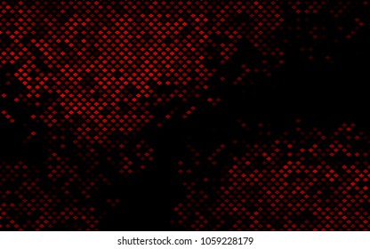 Dark Red vector polygonal illustration consisting of rectangles. Rectangular design for your business. Creative geometric background in origami style with gradient.