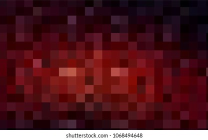 Dark Red vector polygonal illustration consisting of rectangles. Rectangular design for your business. Creative geometric background in origami style with gradient.