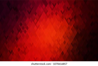 Dark Red vector polygonal illustration, which consist of rectangles. Rectangular pattern for your business design. Geometric background in Origami style with gradient. 