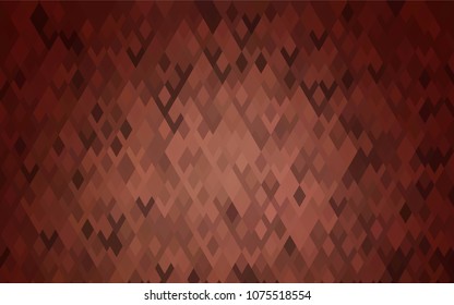 Dark Red vector polygonal illustration, which consist of rectangles. Rectangular pattern for your business design. Geometric background in Origami style with gradient. 