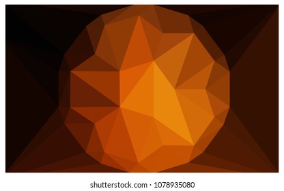 Dark Red vector polygonal illustration, which consist of triangles with a gemstone in center. Triangular design of a huge diamond for your business. Creative geometric background of gems.