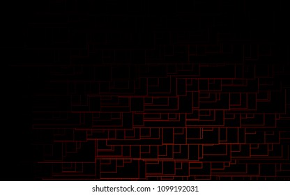 Dark Red vector polygonal illustration consisting of rectangles. Rectangular design for your business. Creative geometric background in origami style with gradient.