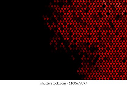 Dark Red vector polygonal illustration consisting of rectangles. Rectangular design for your business. Creative geometric background in origami style with gradient.